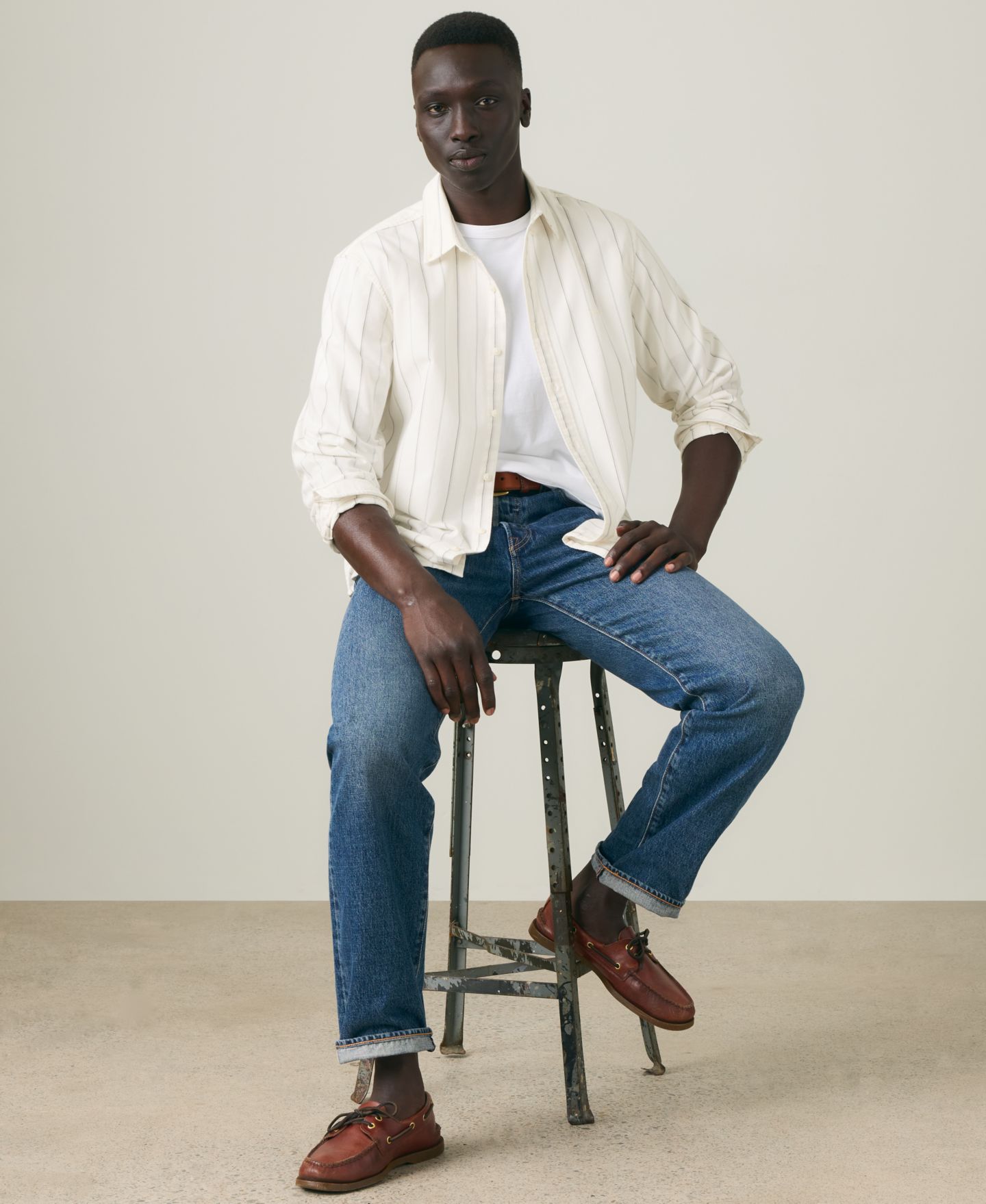 Мужская рубашка Levi's Button-Down Long-Sleeve, цвет: Облачный — фото 3
