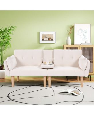 72" Foldable Double Sofa Couch for Living Room