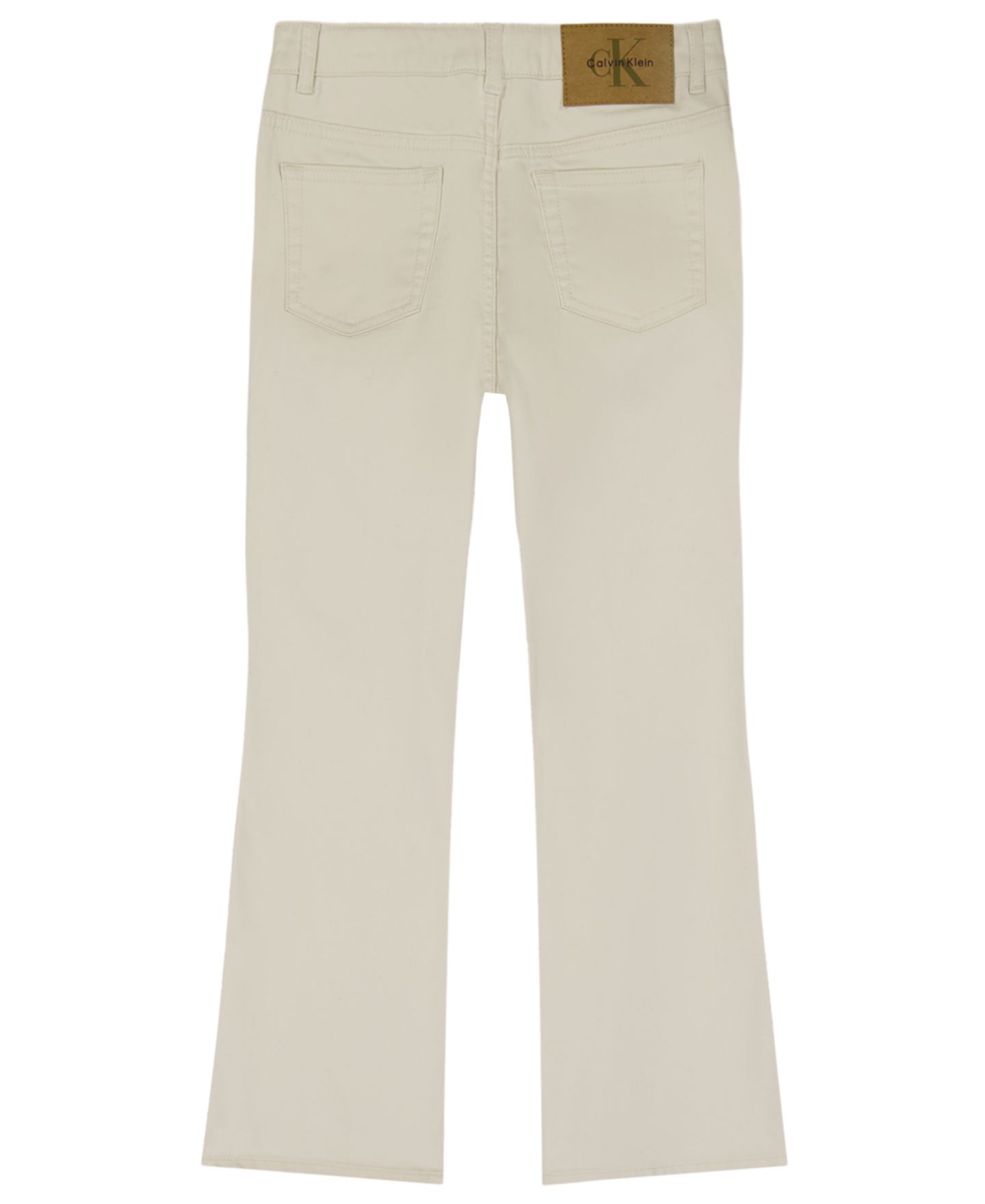 Брюки Calvin Klein Cotton Sateen Flare для девочек, цвет: Чёрный — фото 6