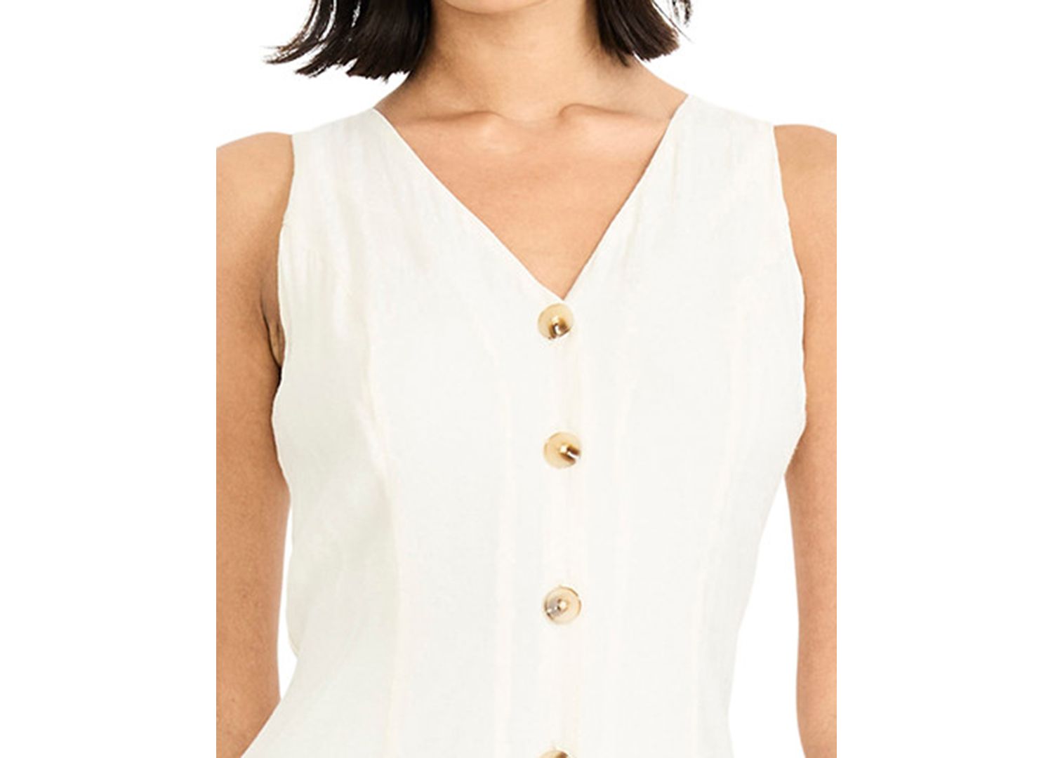 Women's Sleeveless Flare Shirt Dress