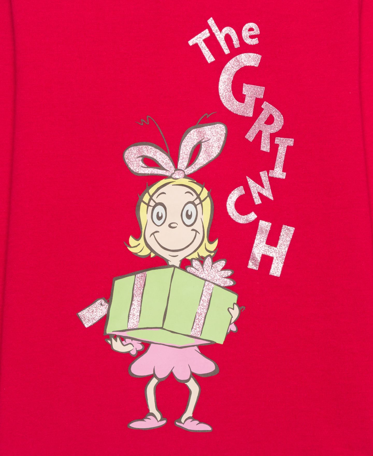 Футболка Epic Threads Grinch Glitter Long-Sleeve для девочек-малышей, цвет: Вишнёвый — фото 3