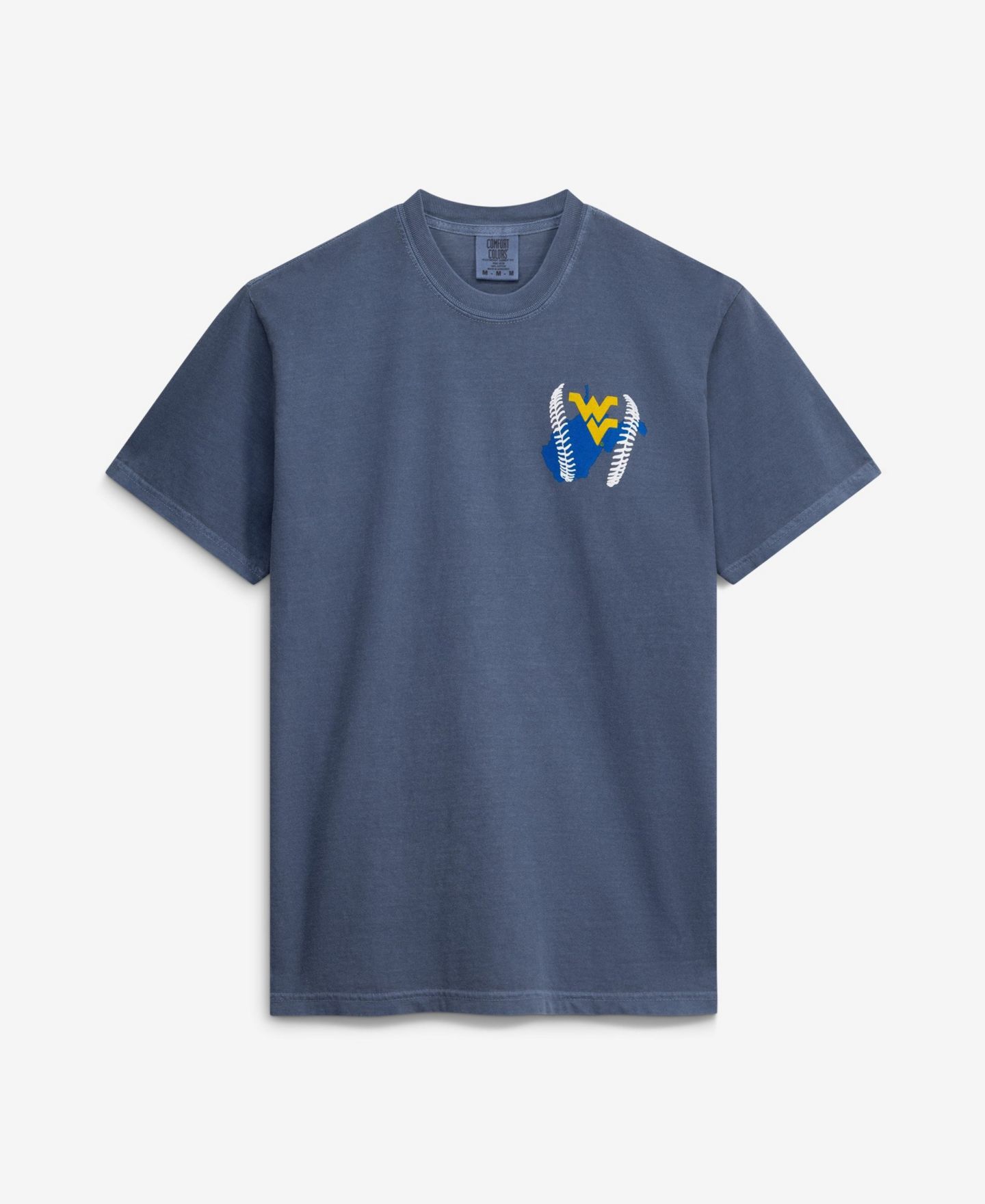 Мужская футболка Image One Navy West Virginia Mountaineers Drawn Mascot Baseball — фото 3