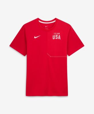 Men's  Red Team USA Sideline UV Dri-FIT Coaches Shirt