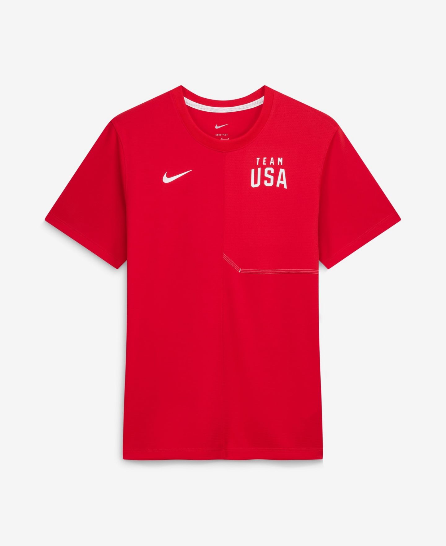 Мужская рубашка Nike Red Team USA Sideline UV Dri-FIT Coaches — фото 1