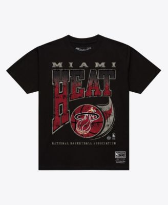 Men's  Black Miami Heat Hardwood Classics Ball Out T-Shirt