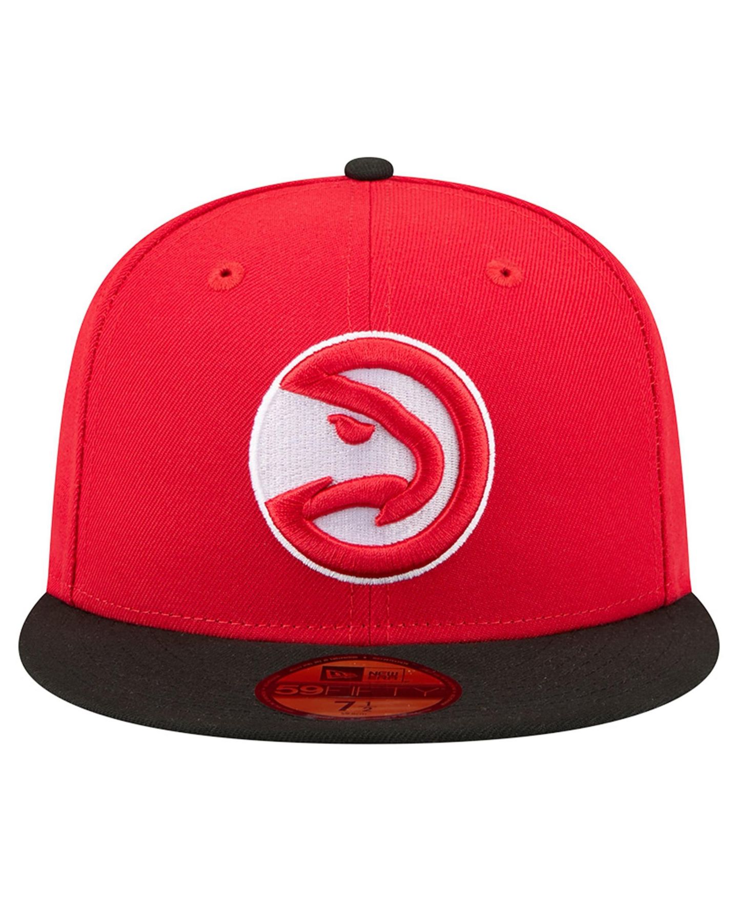 Мужская кепка New Era Red Atlanta Hawks Two-Tone 59FIFTY Fitted Hat — фото 2