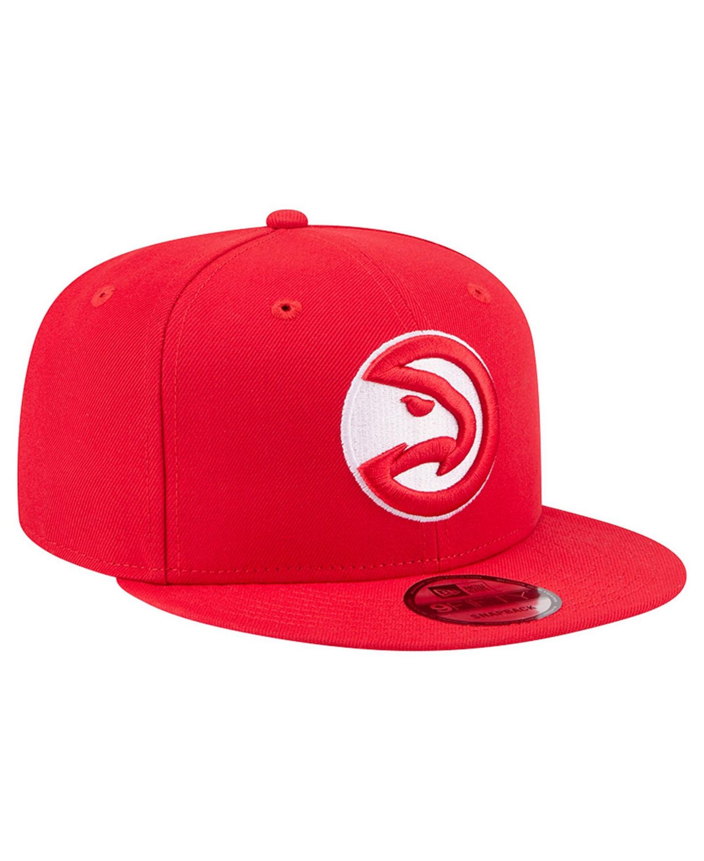 Мужская кепка New Era Red Atlanta Hawks Team 9FIFTY Snapback Hat — фото 3
