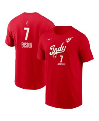 Men's Aliyah Boston Red Indiana Fever Name & Number Rebel Edition T-Shirt