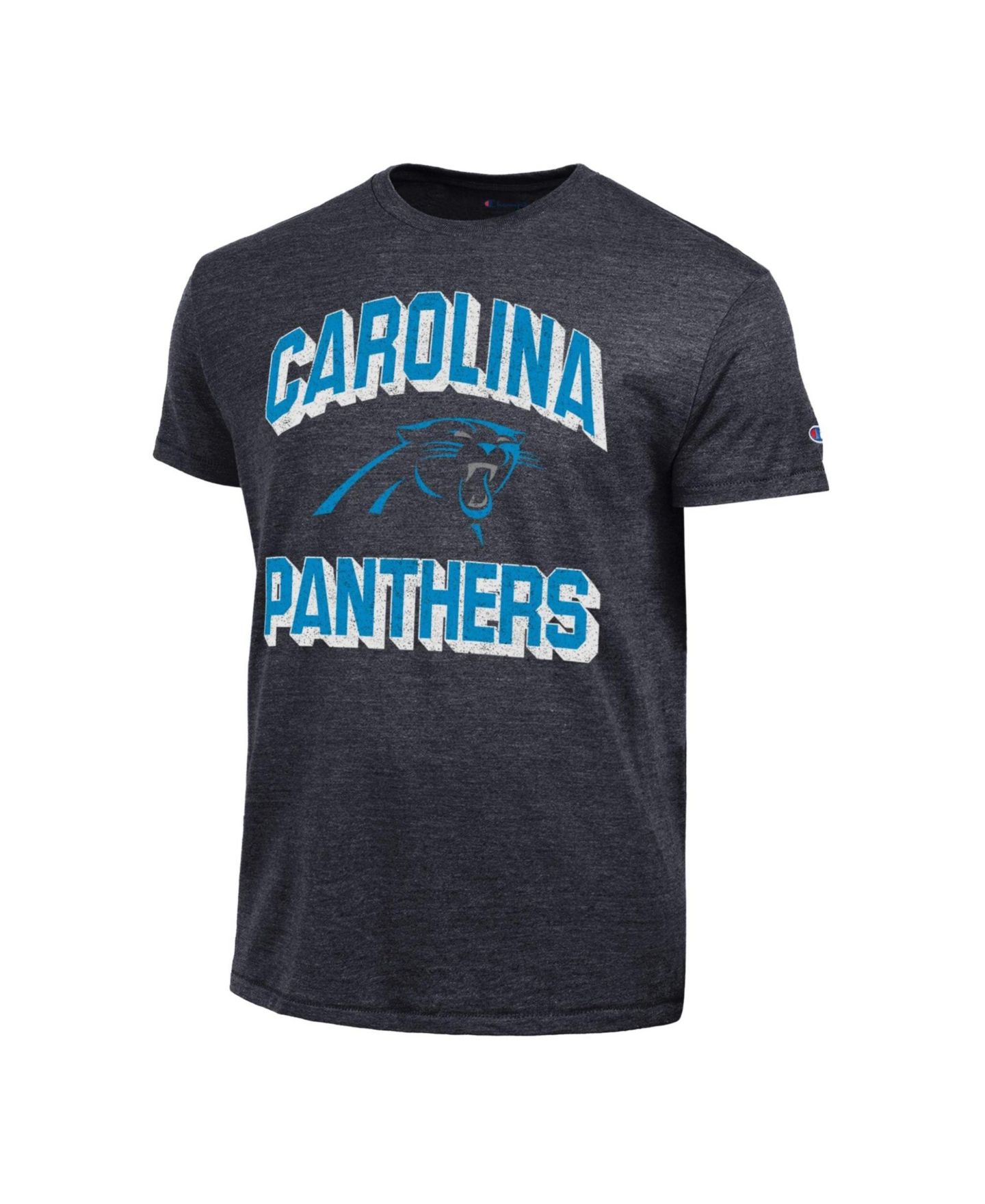 Мужская футболка Champion Black Carolina Panthers Ultimate Tri-Blend — фото 2