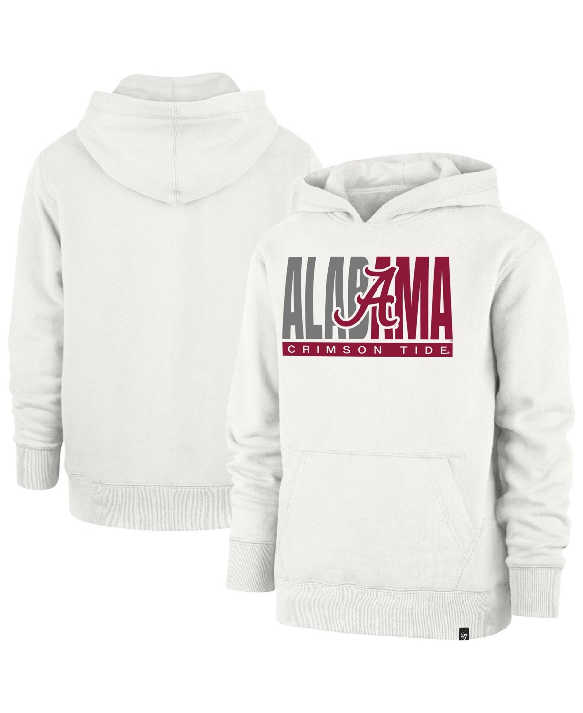 '47 Brand Boys' and Girls' Screen-Print Fleece-Lined Pullover Hoodie