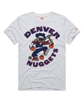 Men's and Women's  Ash Denver Nuggets Prospector Tri-Blend T-Shirt
