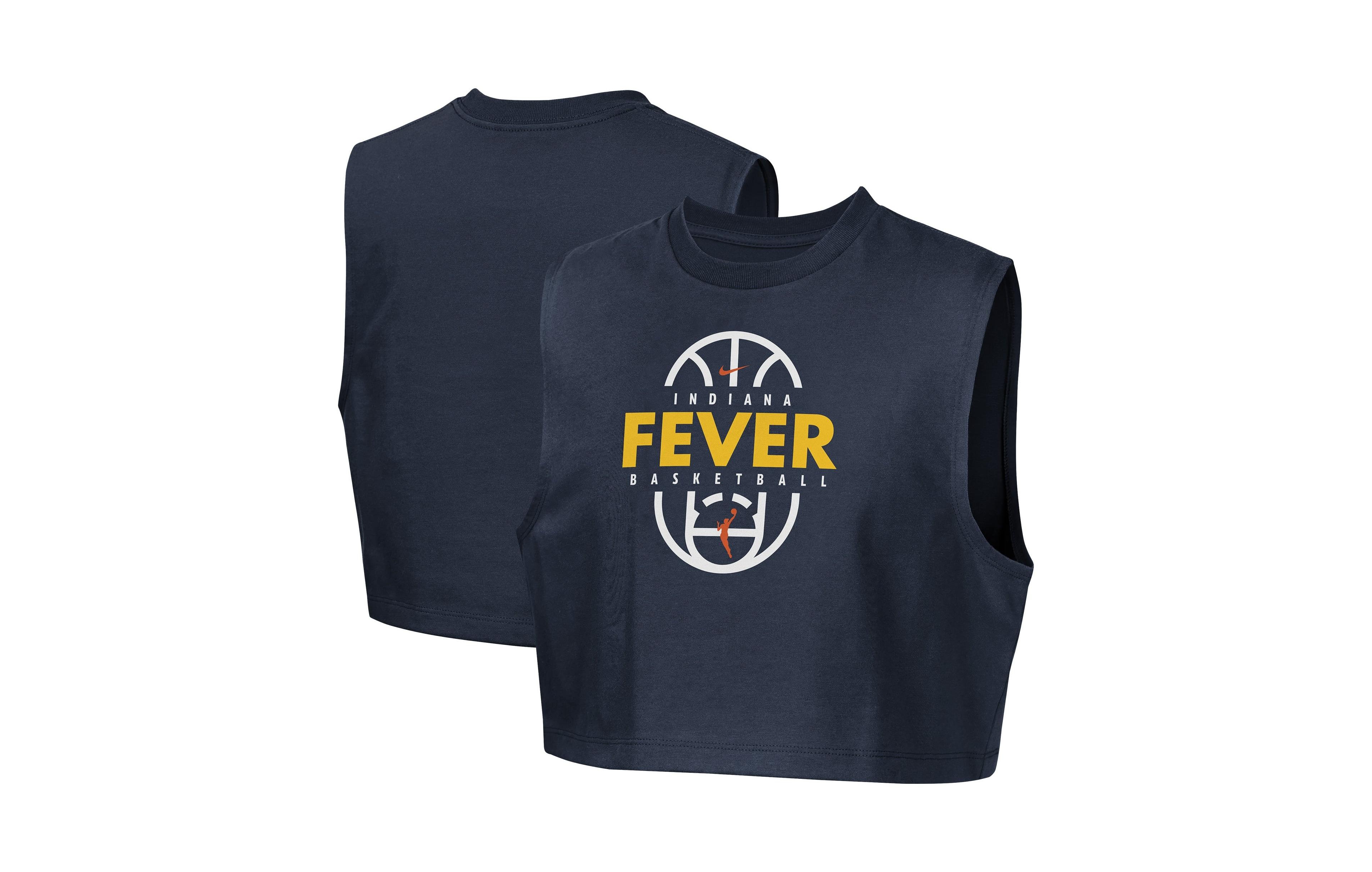 Nike Girls' 4-16 Indiana Fever Authentics Sleeveless Crewneck Graphic T-Shirt