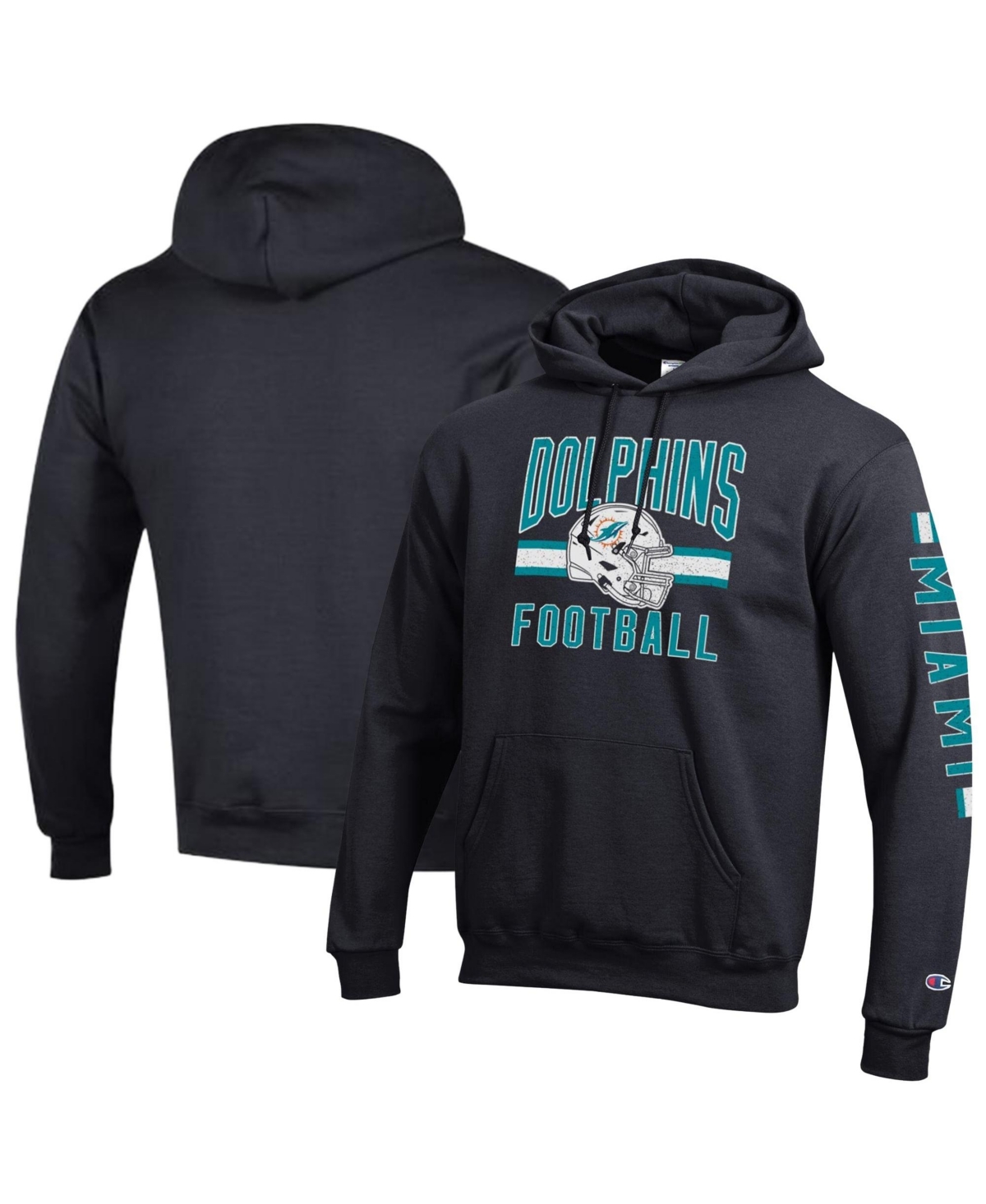 Champion Men's Miami Dolphins Powerblend Graphic Hoodie