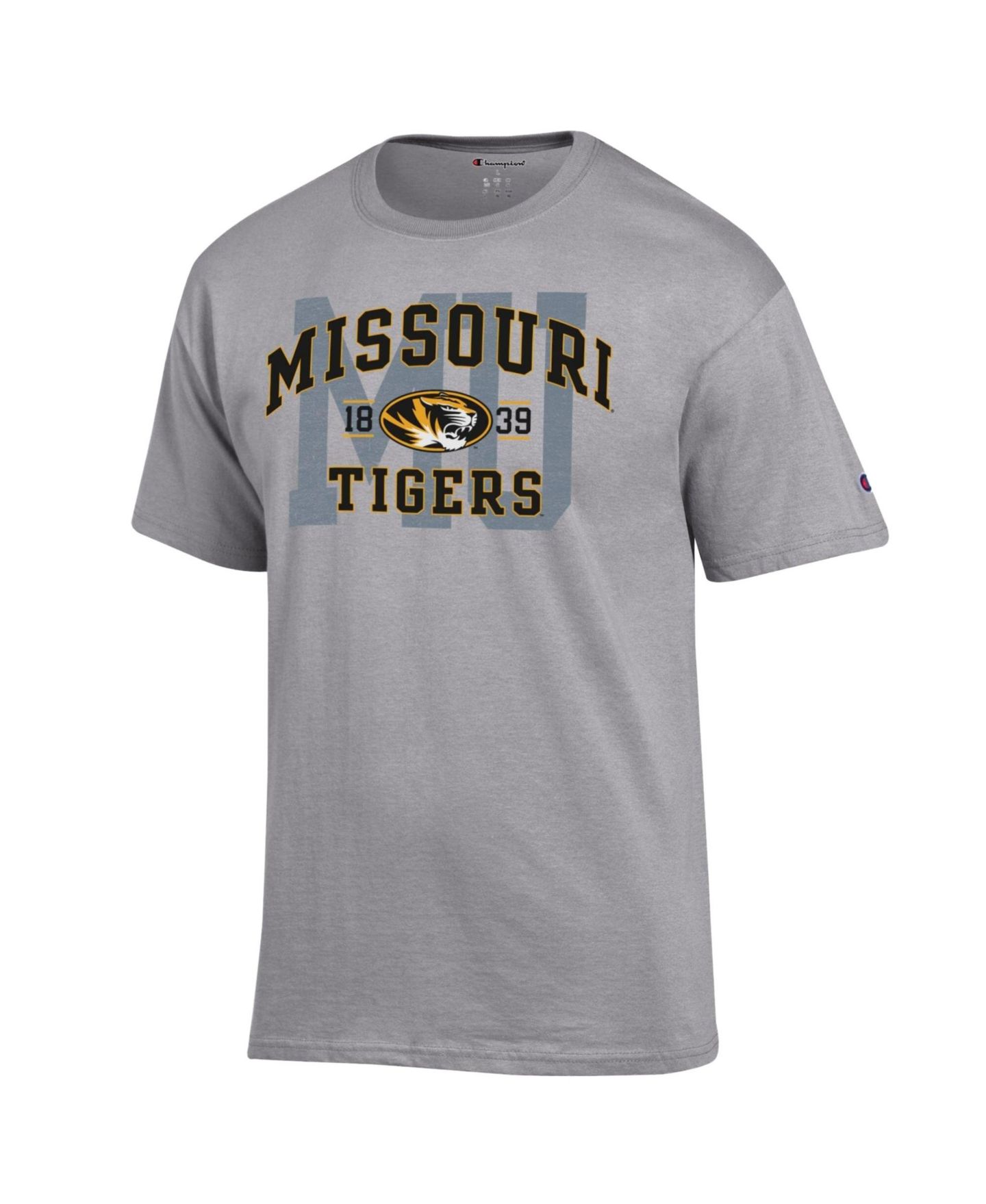 Мужская футболка Champion Heather Gray Missouri Tigers Varsity — фото 3