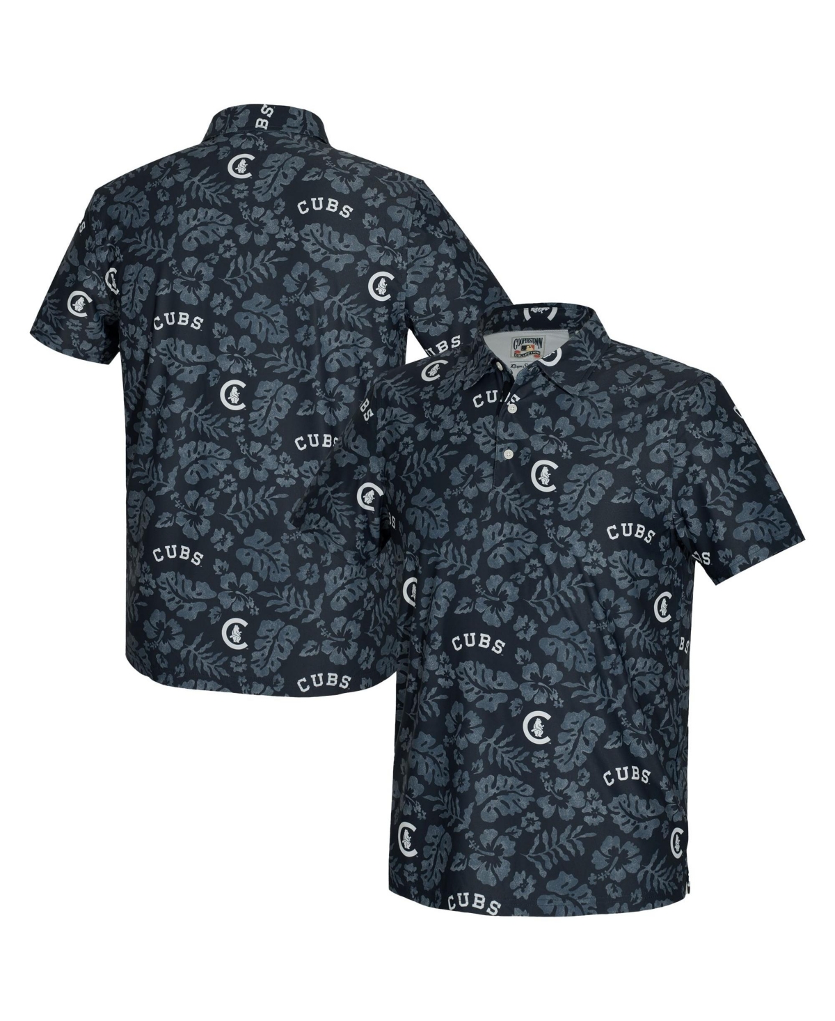 Reyn Spooner Men's Chicago Cubs Cooperstown Four-Way Stretch Floral-Print Polo Shirt