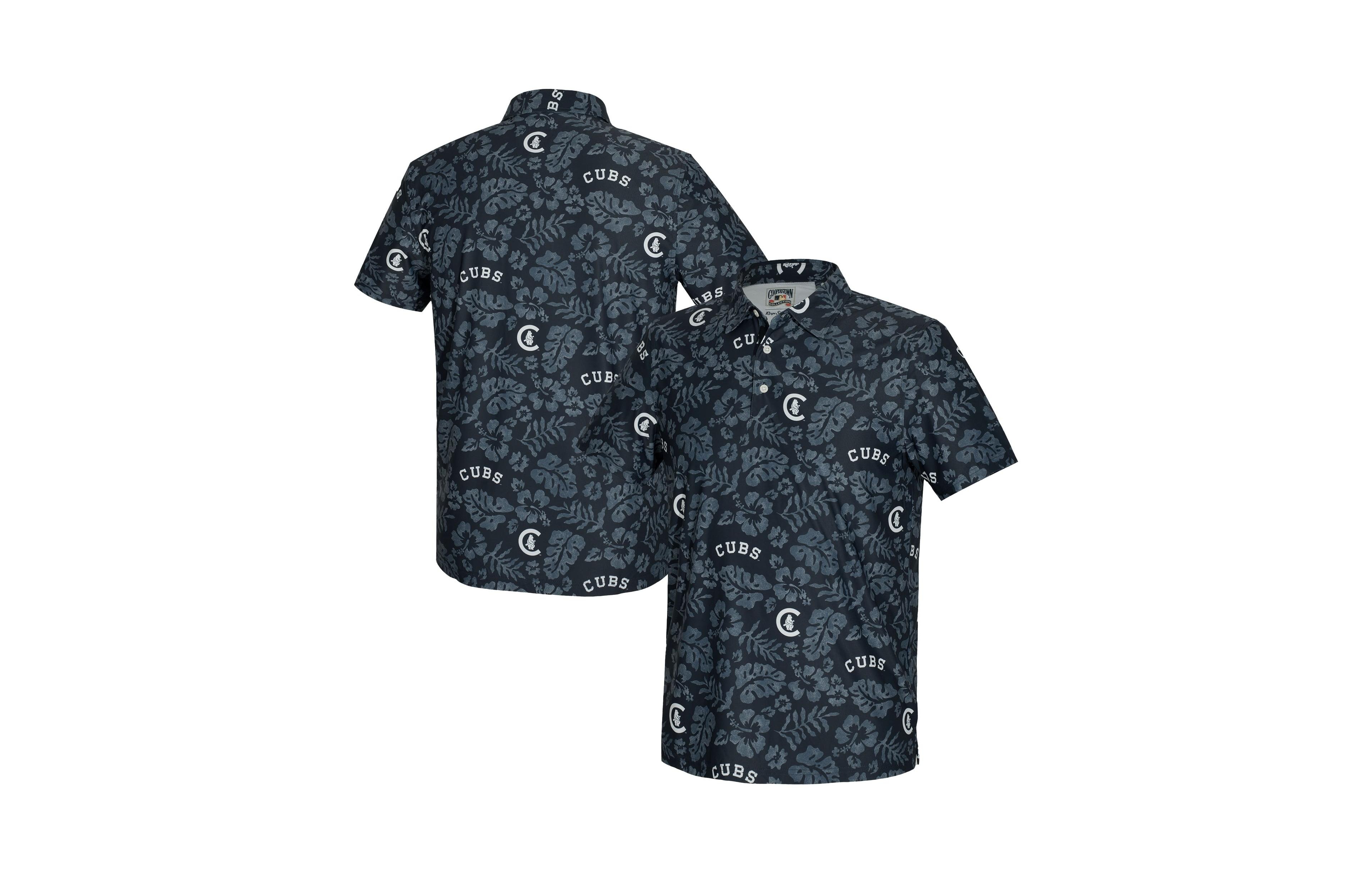 Reyn Spooner Men's Chicago Cubs Cooperstown Four-Way Stretch Floral-Print Polo Shirt