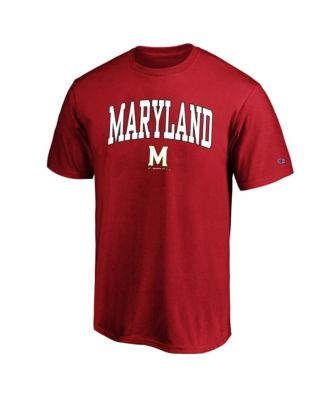Men's  Red Maryland Terrapins Champion Big & Tall Team Arch Over Wordmark T-Shirt