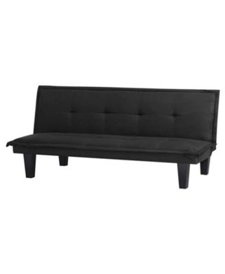 Upholstered Faux Suede Futon Sleeper Sofa Bed for Home