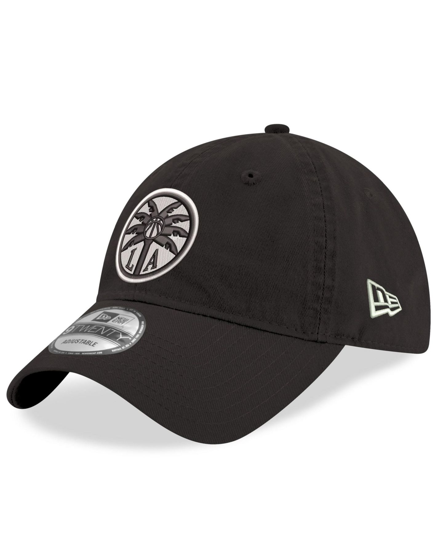 Мужская кепка New Era Black Los Angeles Sparks 9TWENTY Adjustable Hat — фото 1