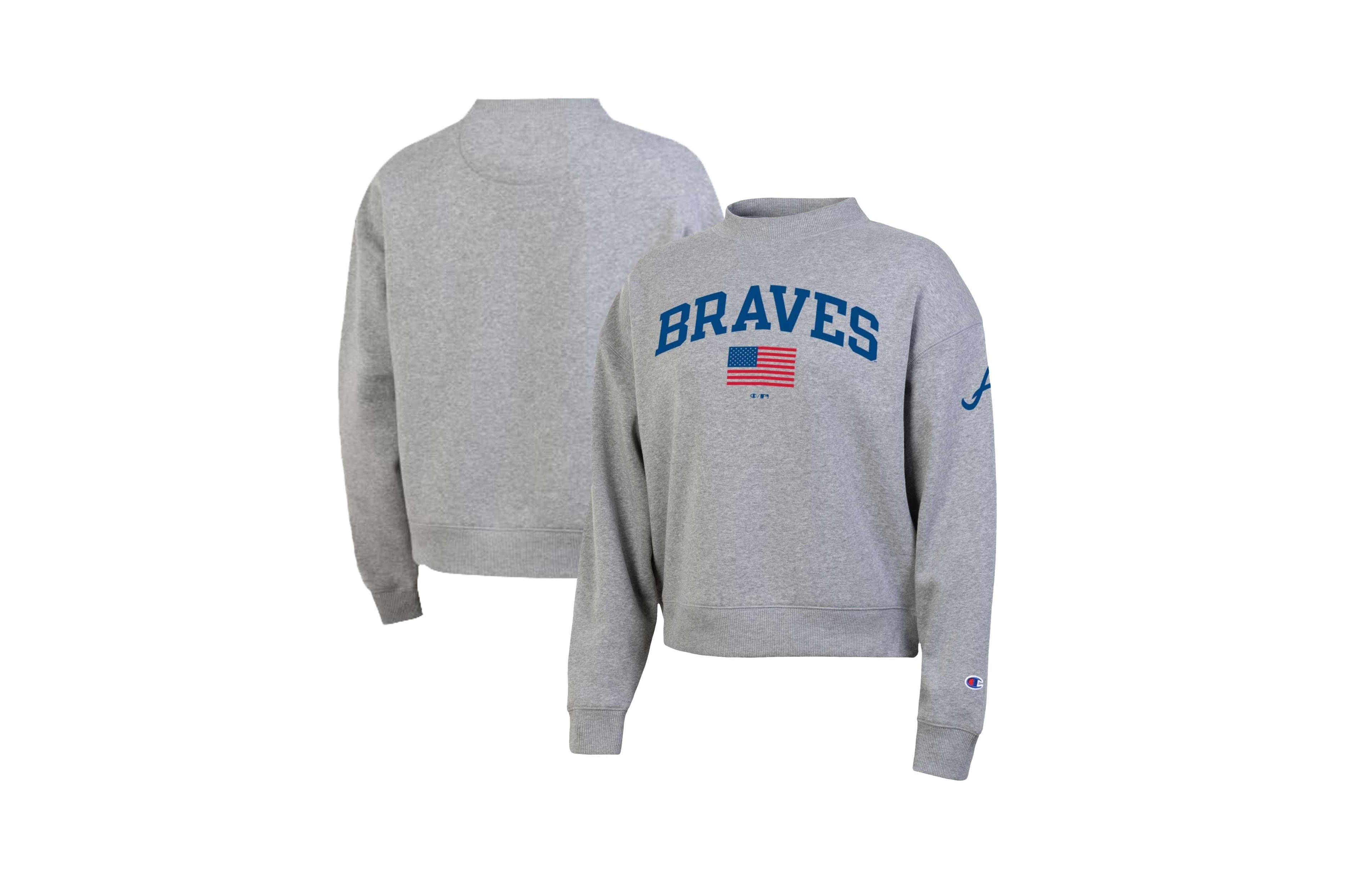 Champion Women's Atlanta Braves Americana Triumph Crewneck Sweatshirt
