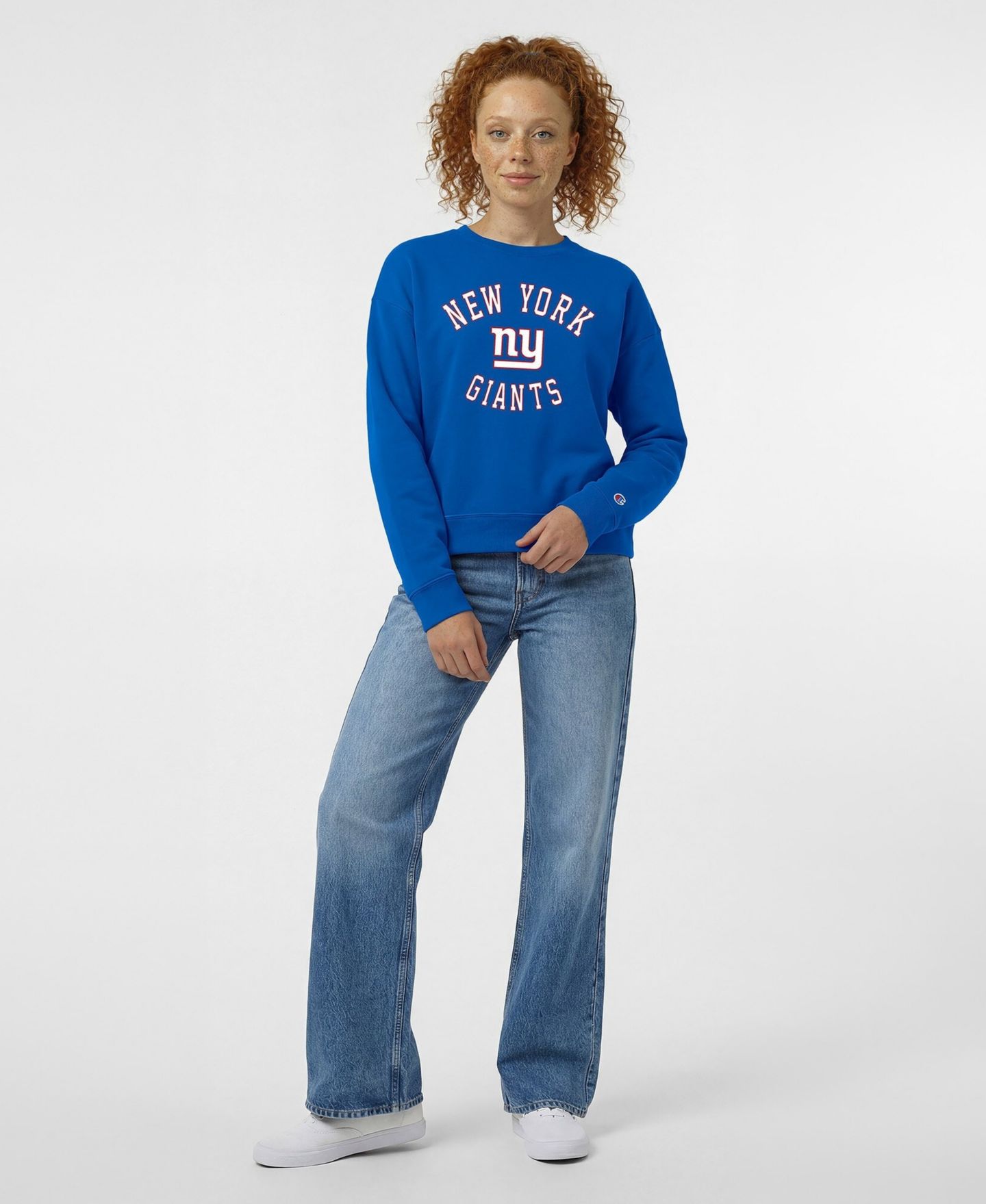 Женская толстовка Champion Royal New York Giants Heart & Soul Powerblend — фото 3