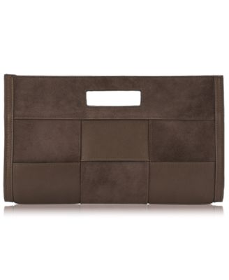 Remy Suede Medium Evening Clutch Handbag