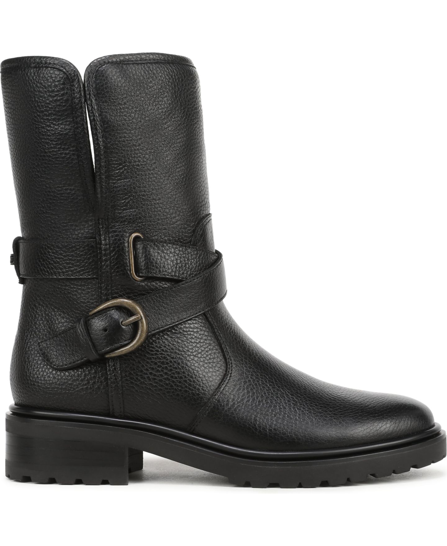 Женские ботильоны Sam Edelman Sophi на молнии, цвет: Чёрный кожаный — фото 2