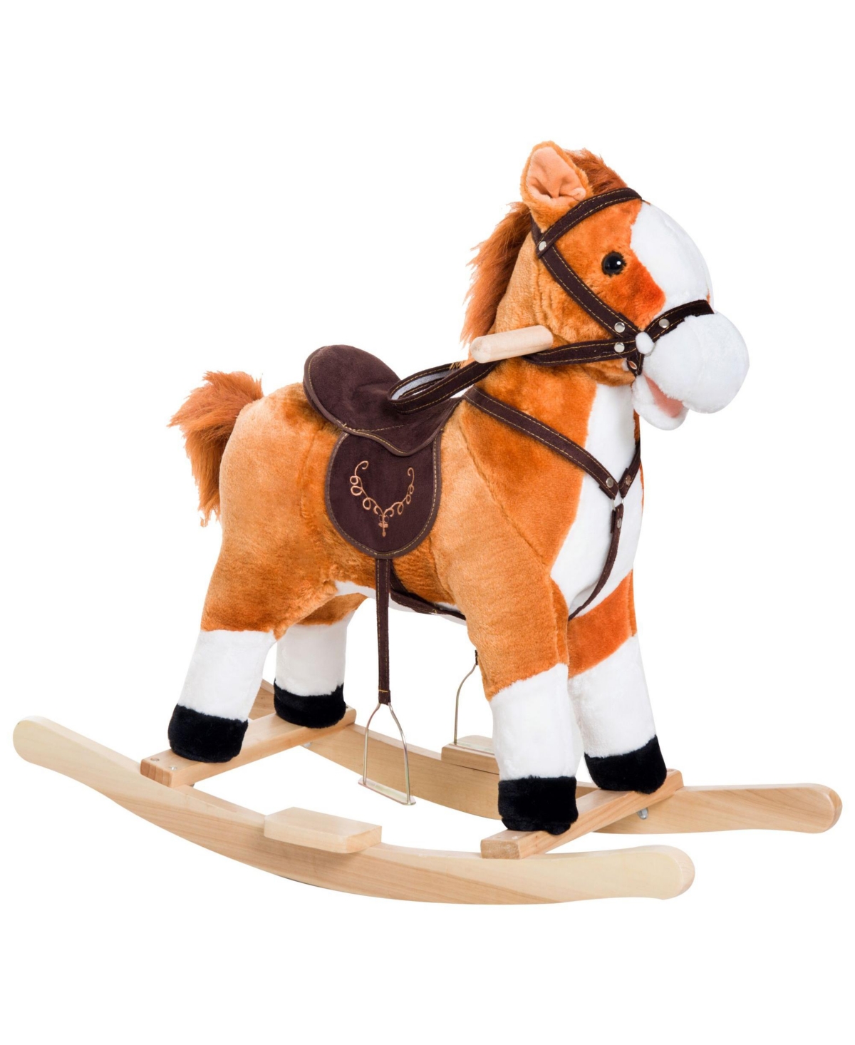 Sevorley Plush Rocking Ride-On Toy