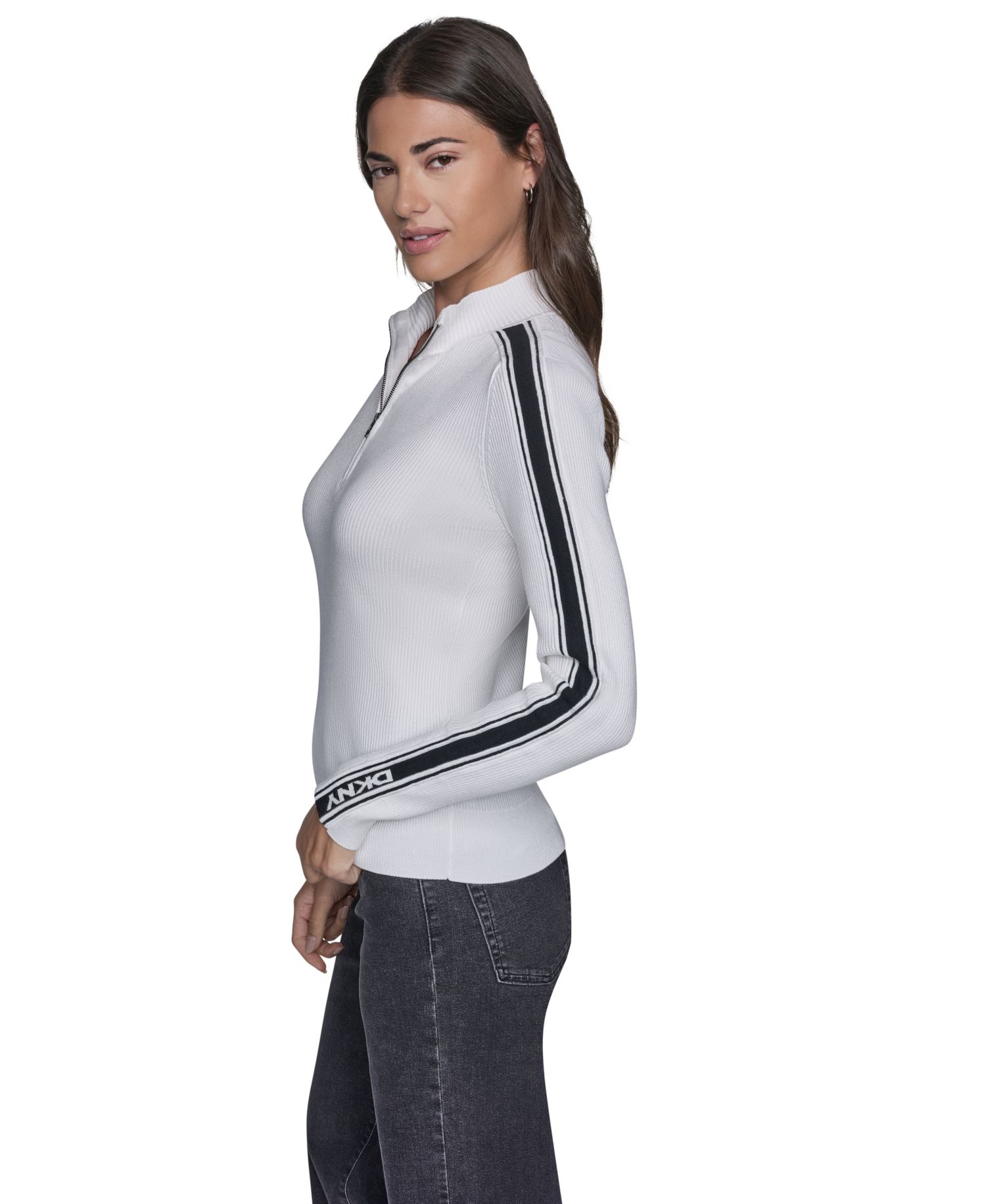 Women's Quarter-Zip Mock Neck Sweater