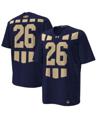 Men's #26 Navy Navy Midshipmen 100th Anniversary Replica Football Jersey