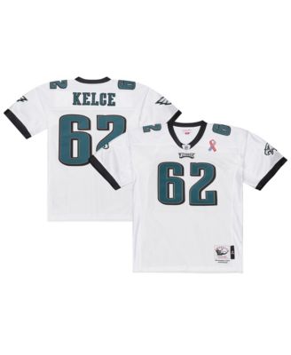 Men's Jason Kelce White Philadelphia Eagles 2011 Authentic Throwback Jersey