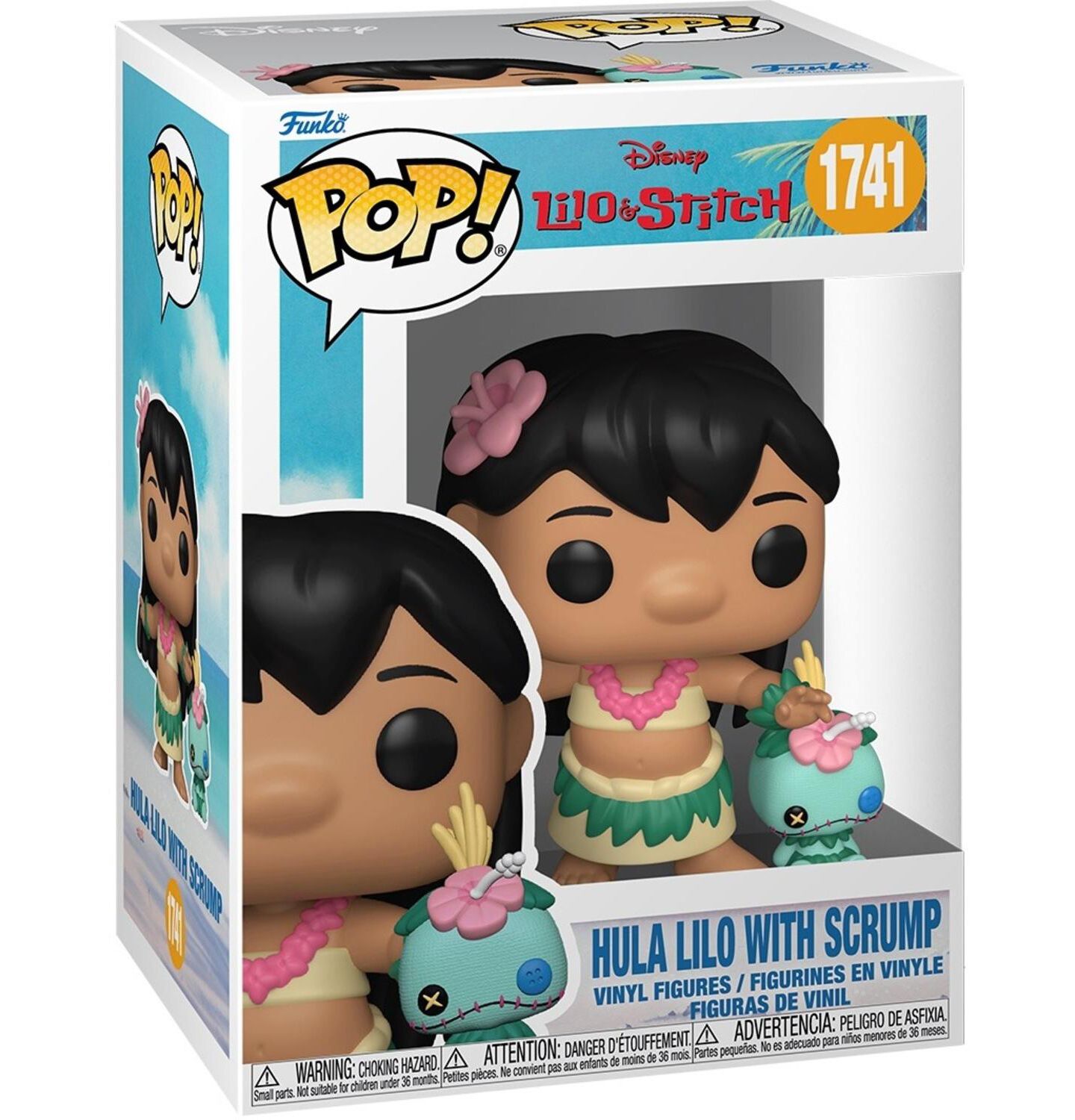 Детские фигурки Funko Pop! Lilo & Stitch Hula Lilo with Scrump 3.6" 2-Piece Vinyl Figure, Ages 3+ — фото 3