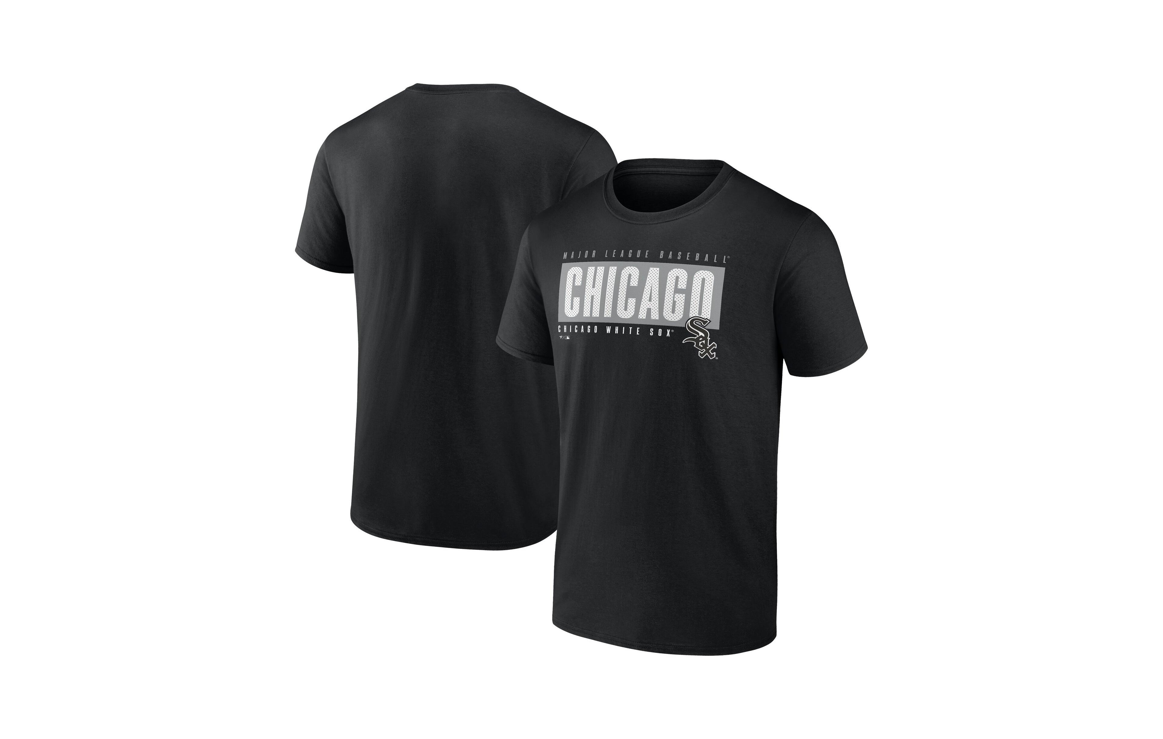 Fanatics Men's Black Chicago White Sox Blocked Out T-Shirt