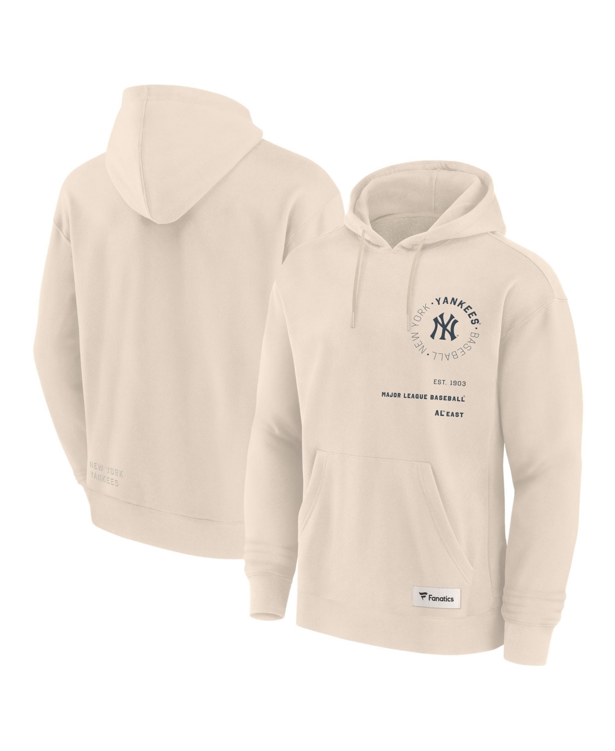 Fanatics Men's Cream New York Yankees Elements Future Ground Info Hoodie - Cream