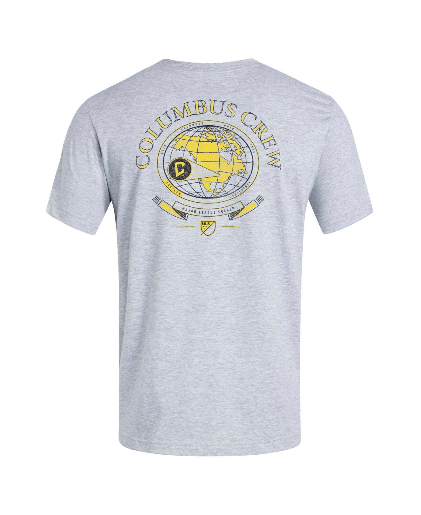 Мужская футболка adidas Heather Gray Columbus Crew World Pitch — фото 3