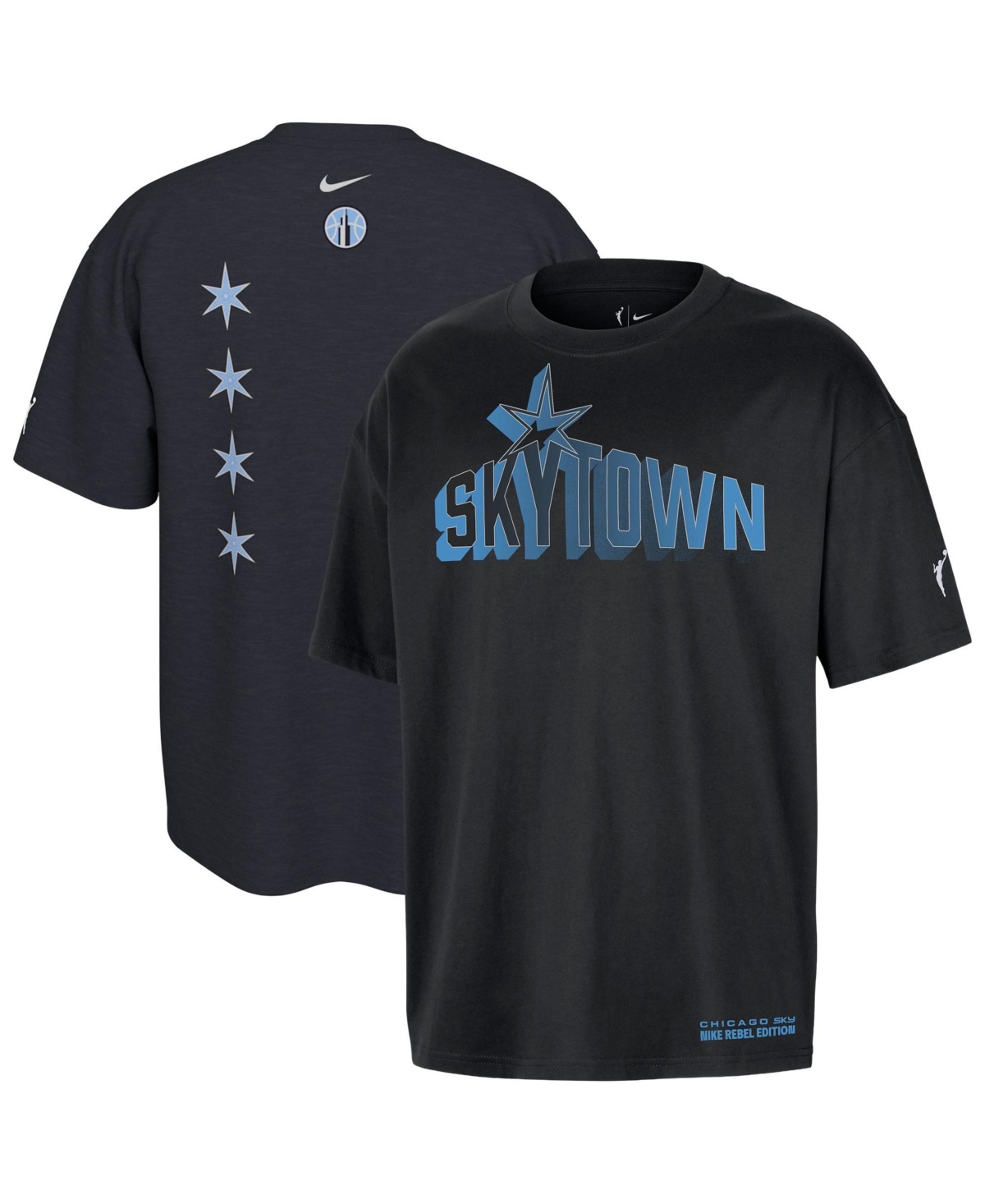 Nike Men's and Women's Black Chicago Sky Standard Issue Rebel Edition T-Shirt