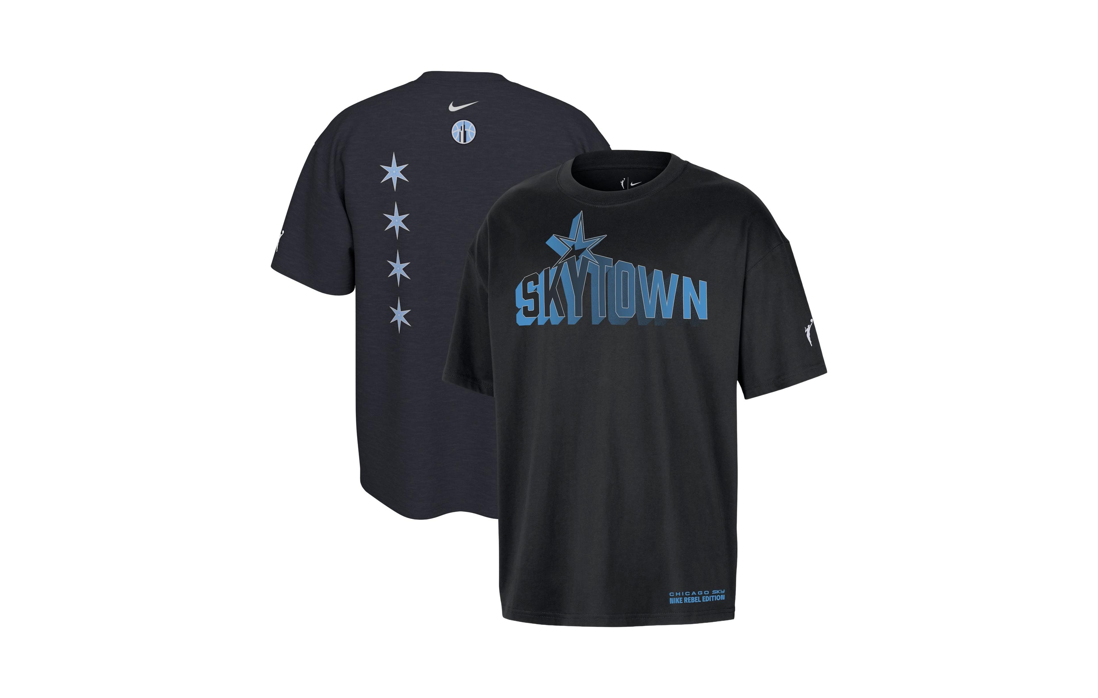 Nike Men's and Women's Black Chicago Sky Standard Issue Rebel Edition T-Shirt