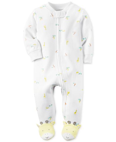 Carter's 1-Pc. Giraffe Footed Coverall, Baby Boys & Baby Girls (0-24 months)
