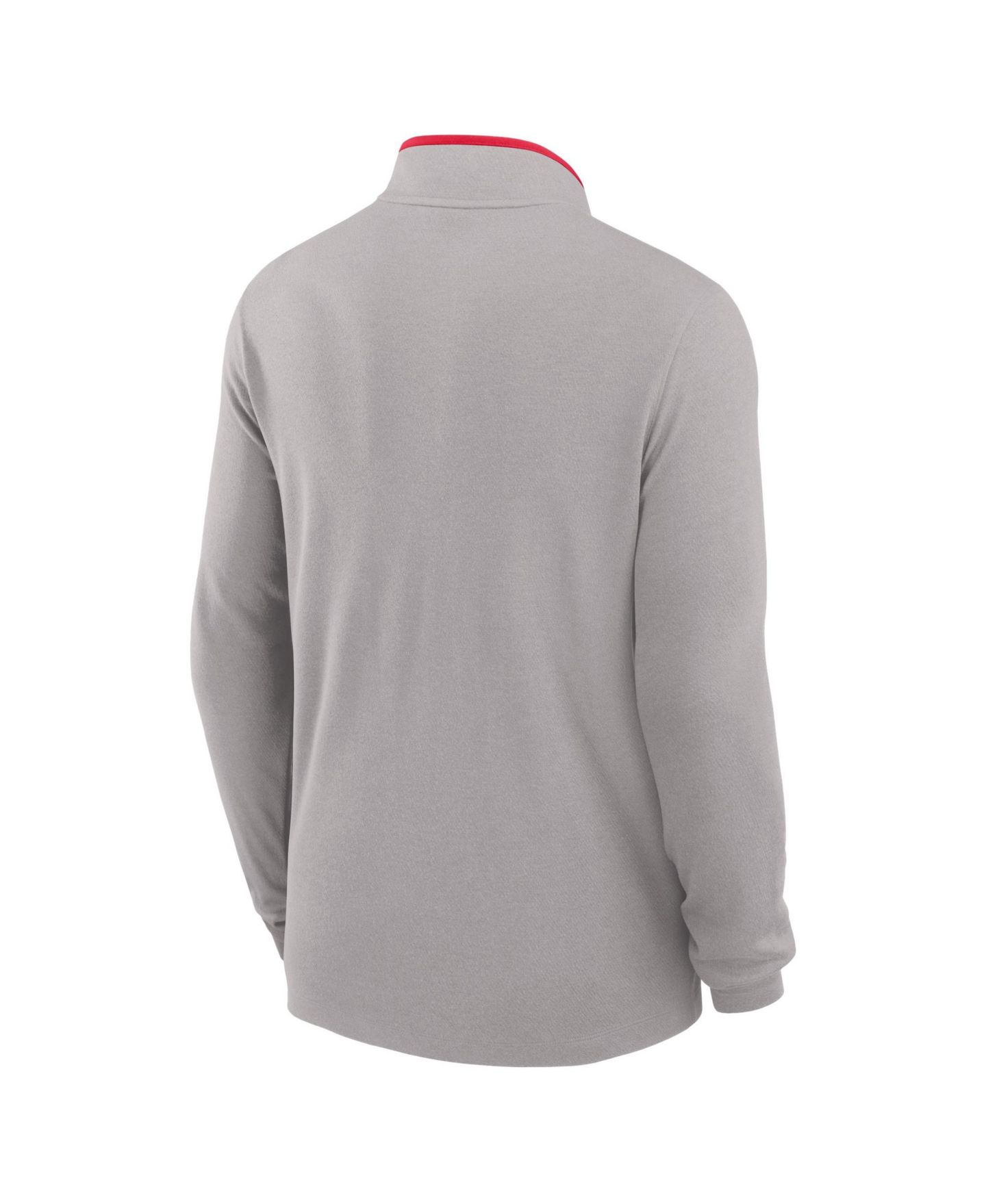 Мужской свитер Nike Gray Ohio State Buckeyes Courtside Victory Dri-FIT Half-Zip Pullover — фото 2