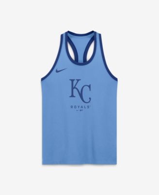 Women's Light Blue Kansas City Royals Tri-Blend Dri-FIT Racerback Tank Top