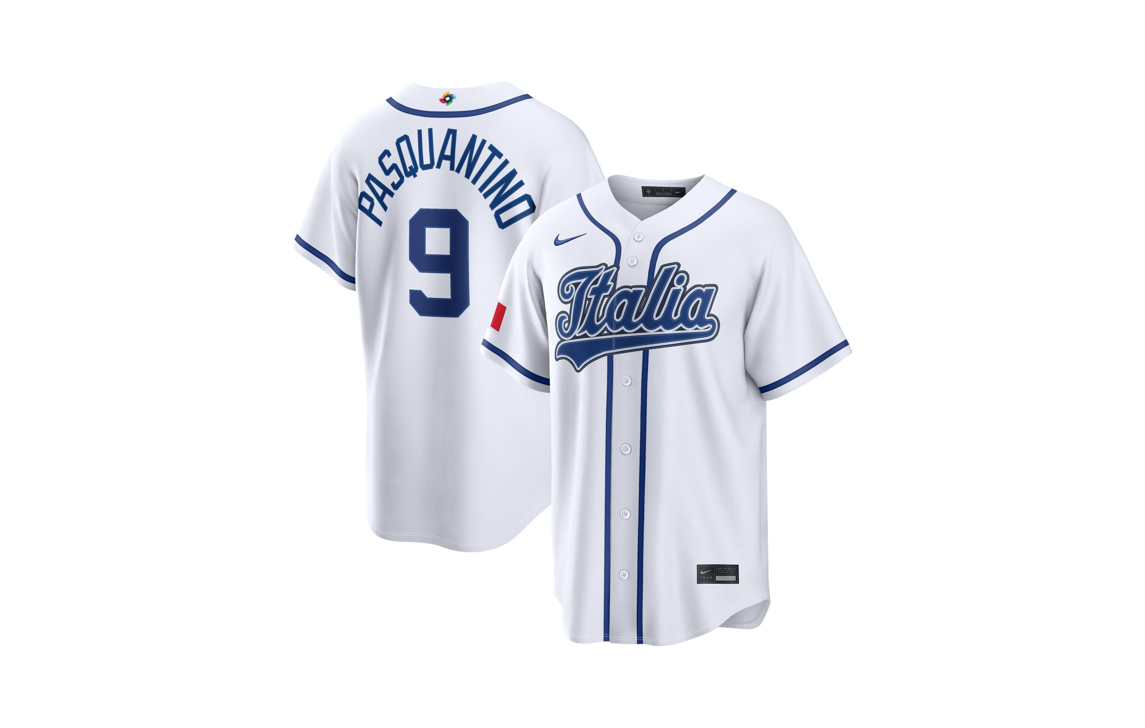 Nike Men's Vinnie Pasquantino White Italy Baseball 2026 World Classic Home Stadium Jersey