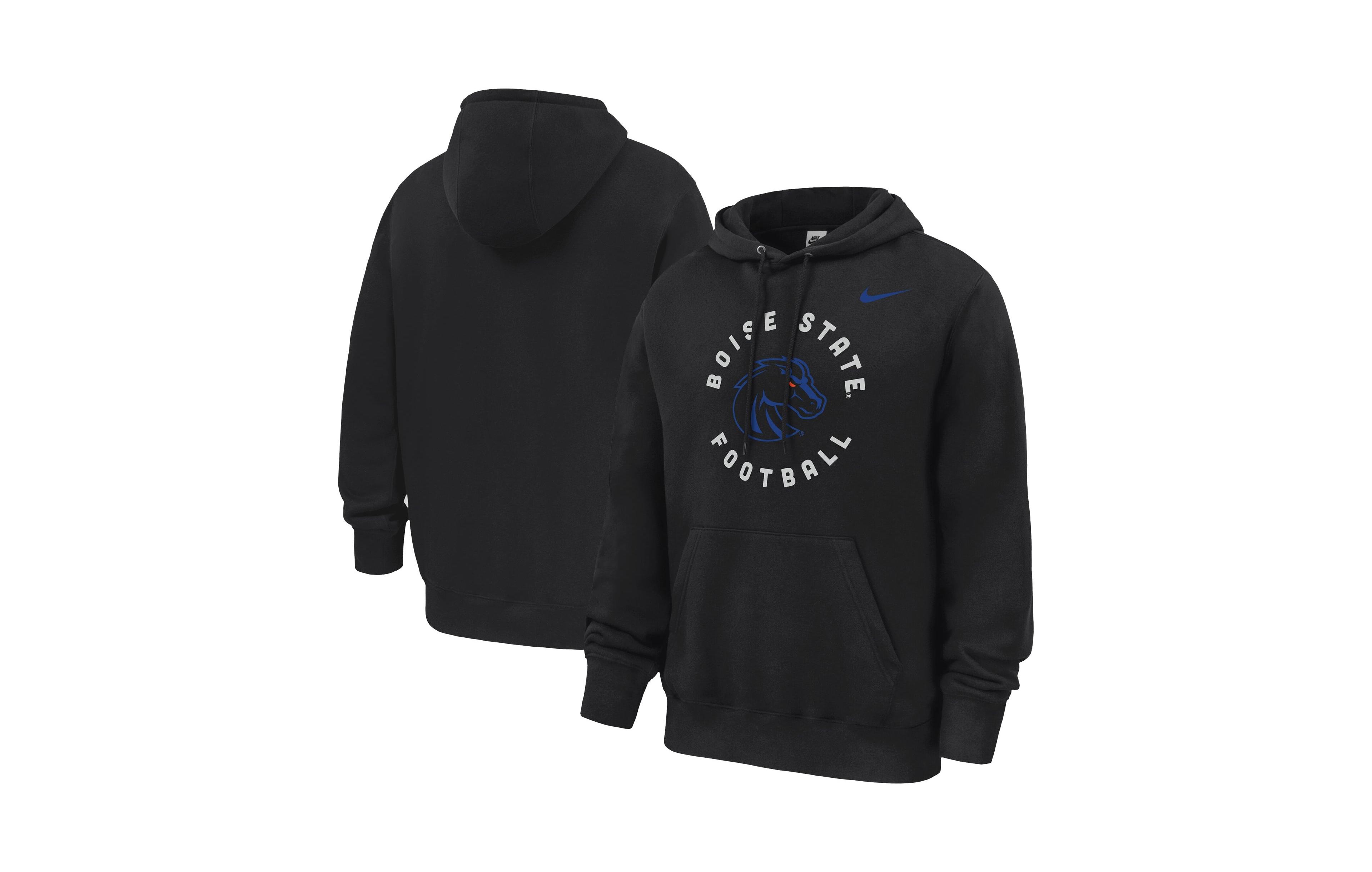 Nike Men's Black Boise State Broncos 2026 Coaches Collection Club Fleece Hoodie