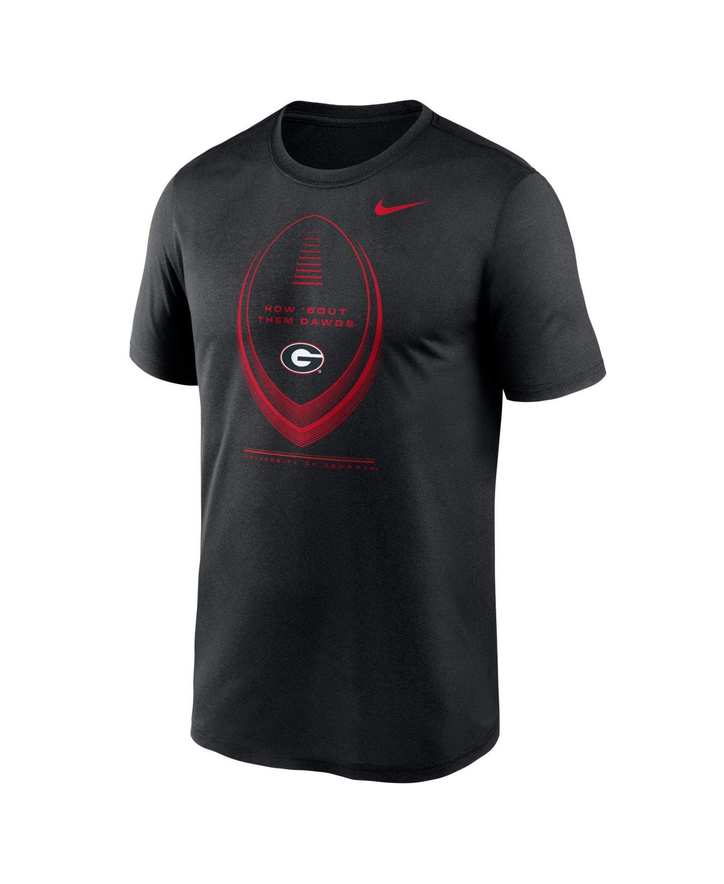 Мужская футболка Nike Black Georgia Bulldogs Primetime Legend Football Icon Dri-FIT — фото 4