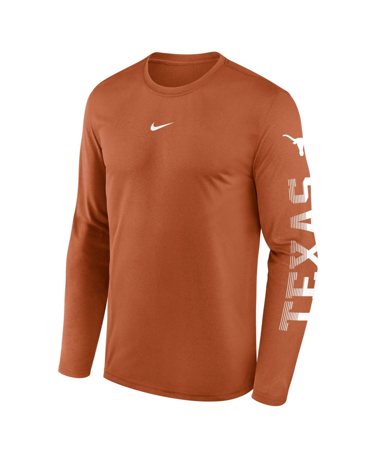 Мужская футболка Nike Texas Orange Texas Longhorns Primetime Logo Sleeve Legend Dri-FIT Long Sleeve — фото 3