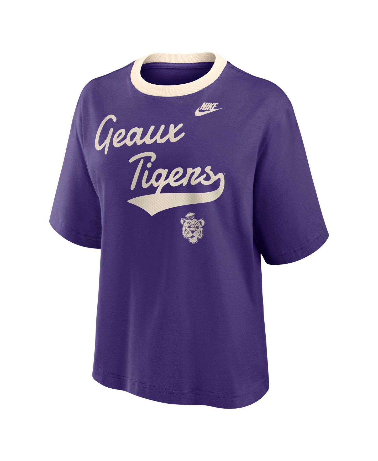 Женская футболка Nike Purple LSU Tigers Legacy Fight Song Boxy — фото 3