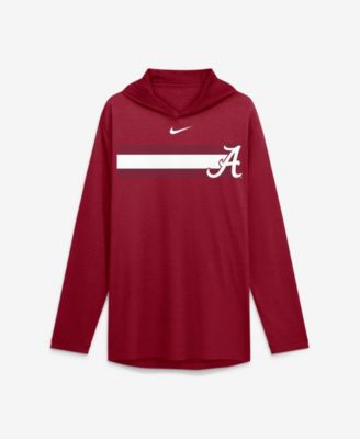 Men's Crimson Alabama Crimson Tide Primetime Pattern Tri-Blend Dri-FIT Long Sleeve Hooded T-Shirt