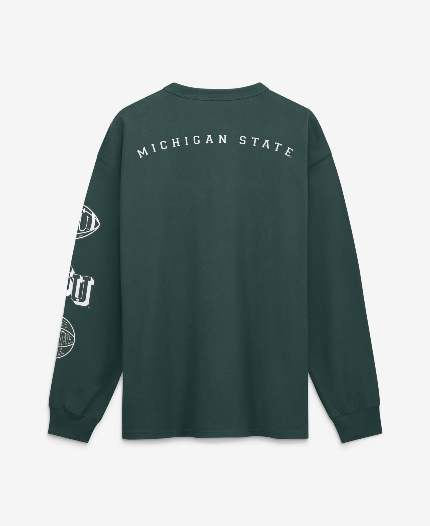 Мужская футболка Nike Green Michigan State Spartans Academic Long Sleeve Pocket — фото 3