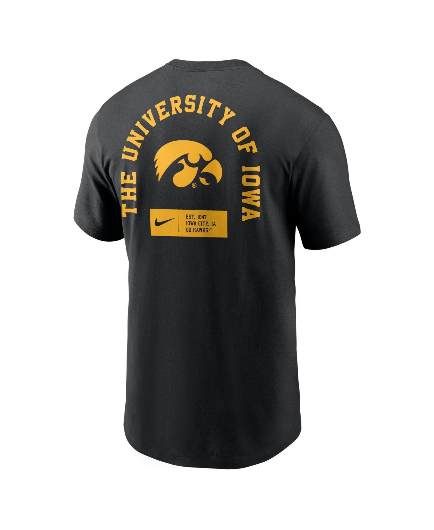 Мужская футболка Nike Black Iowa Hawkeyes Primetime Crew — фото 5