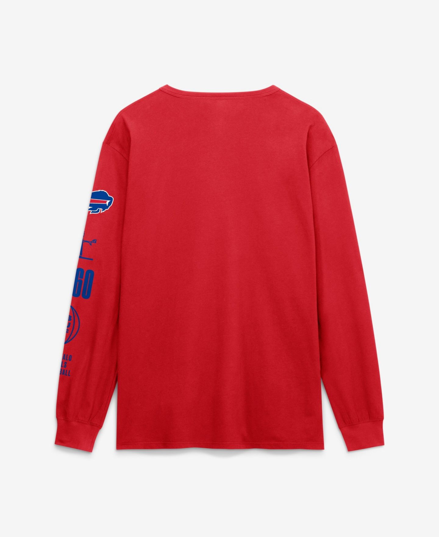 Мужская футболка Fanatics Red Buffalo Bills Checkdown Pass Long Sleeve — фото 2