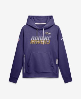 Women's Purple Baltimore Ravens Sideline Standard Issue Dri-FIT Hoodie